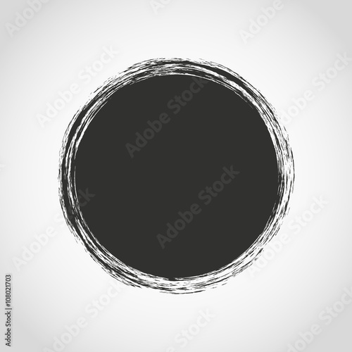 Grunge circle frame for web design