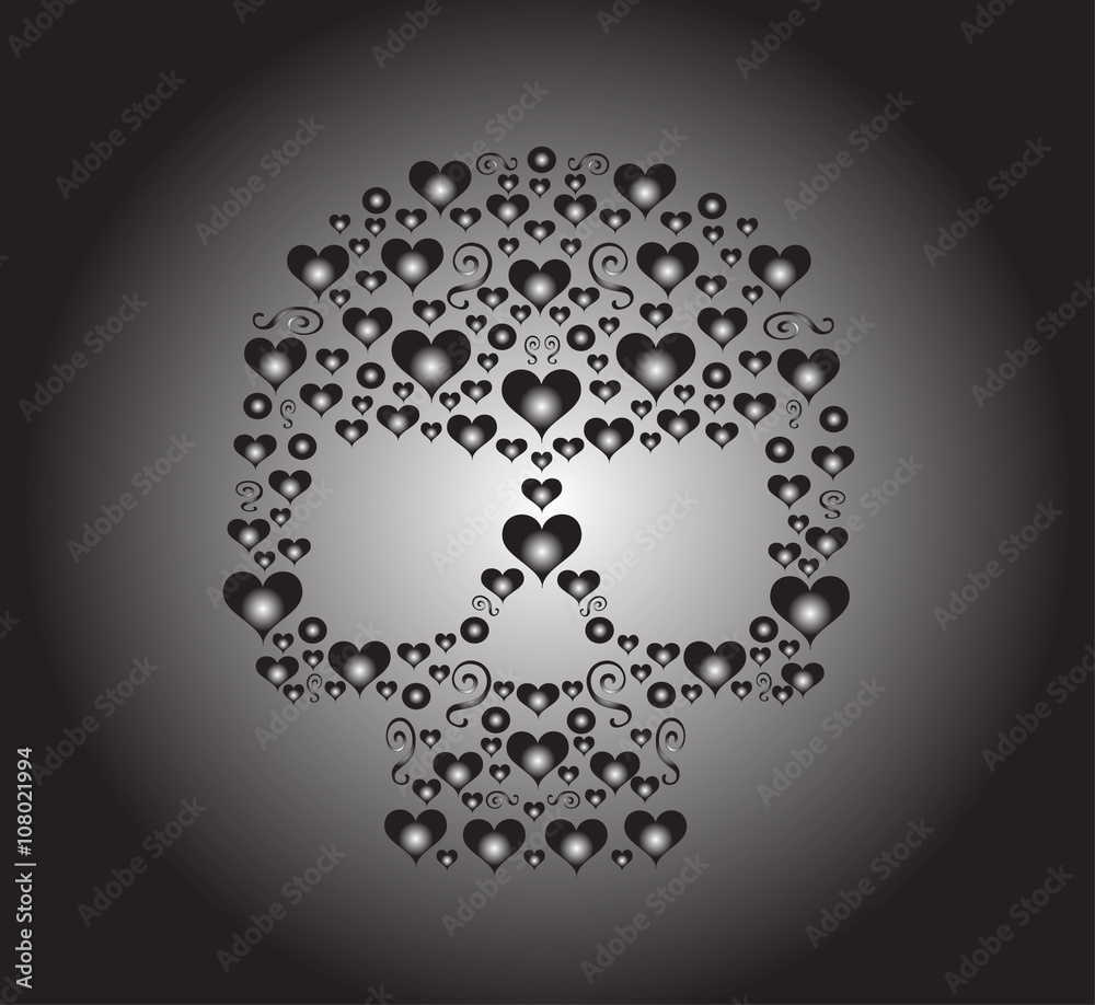 skull vector for fashion design, pattern, tattoo or backgrounds skull vector for fashion design, pattern, tattoo or backgrounds