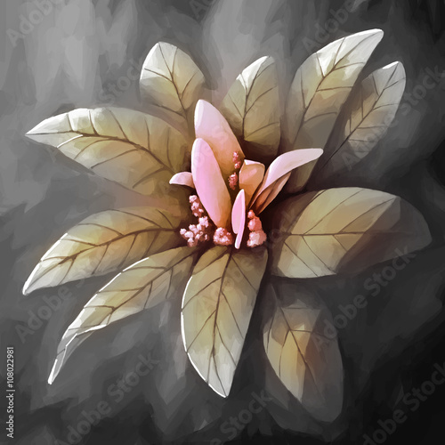 Fototapeta Naklejka Na Ścianę i Meble -  painting still life flower 