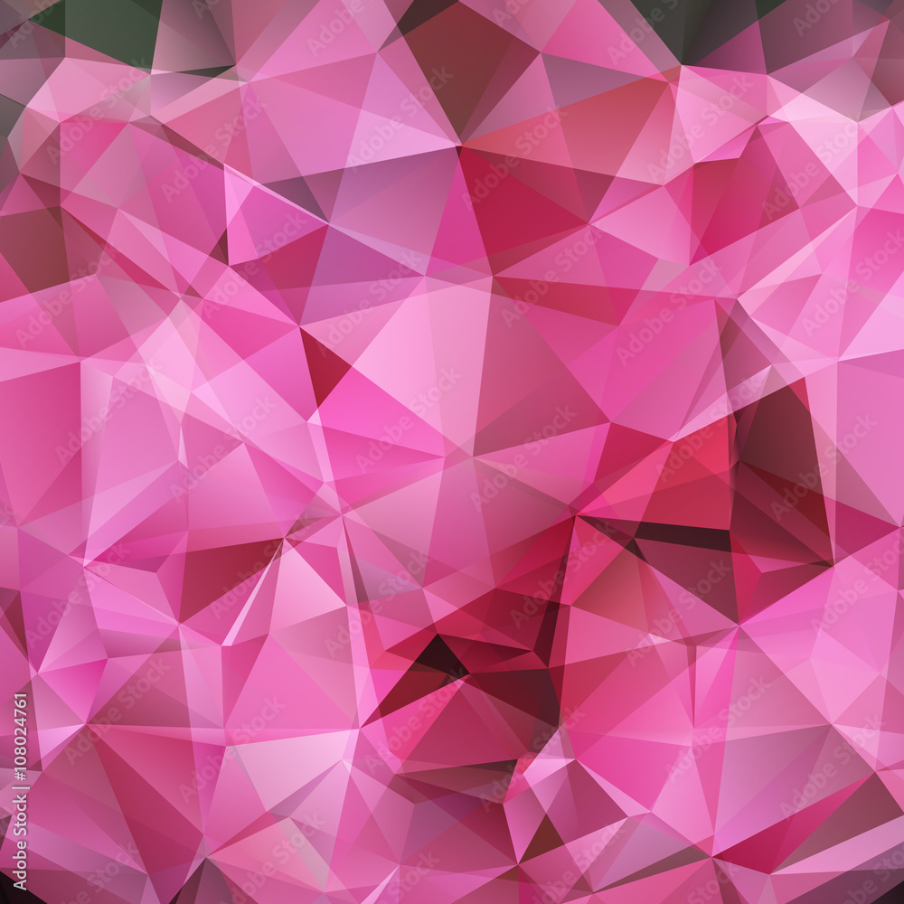 Fototapeta premium Abstract pink triangles background