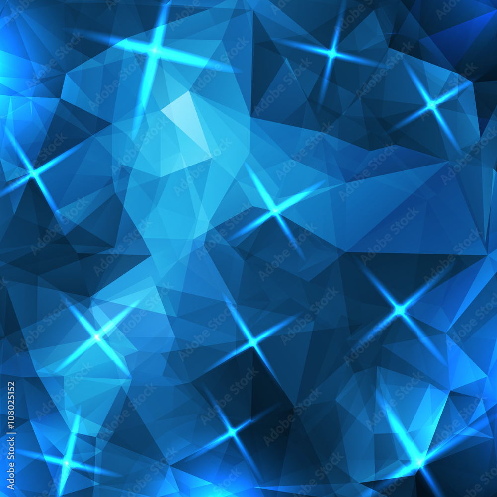 Abstract blue triangles background Abstract blue triangles background