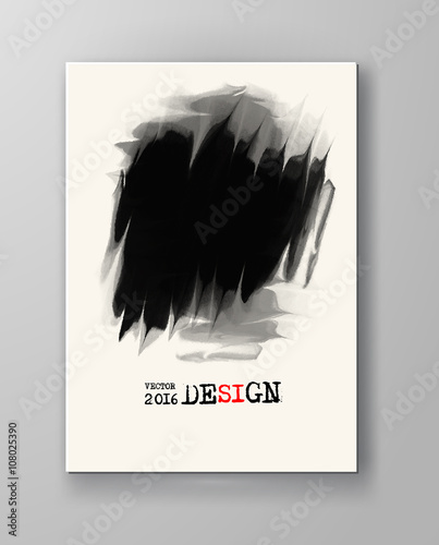 Abstract inkblot background.