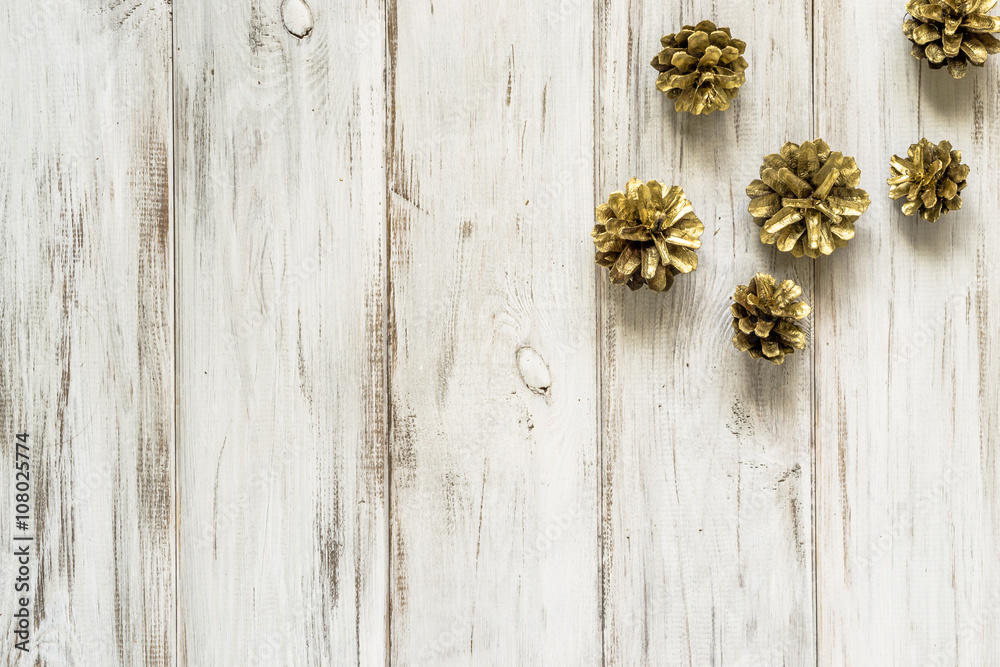 Pine cones on wood Pine cones on wood