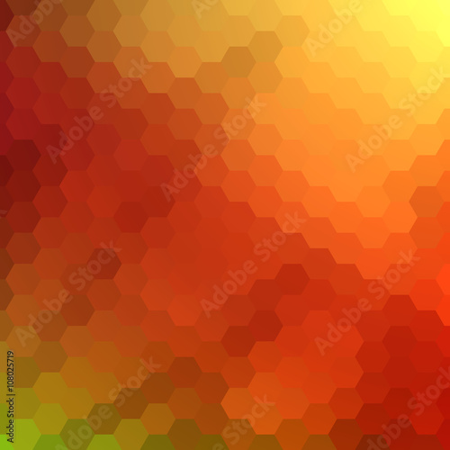 Abstract colorful hexagons background