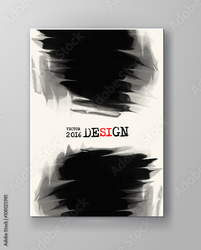 Abstract inkblot background.