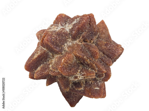 rare mineral ikaite macro, isolated on white