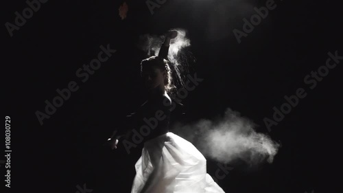 Young Beautiful Ballerina Dancing