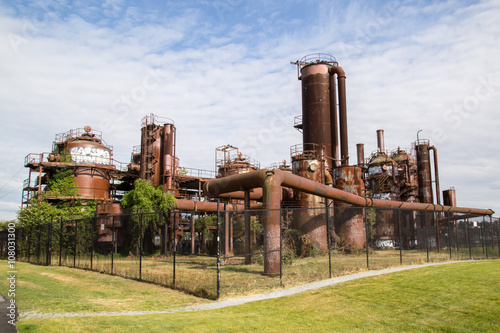 Gas Works Park in sunny day Seattle,Washington USA