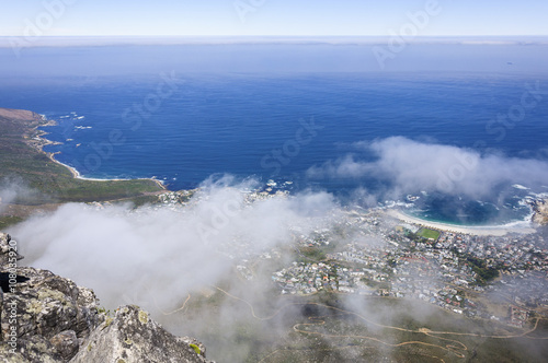 Seaside scenery and blue sky  Cape Town  South Africa