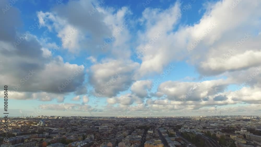 Sunny Aerial City View Panorama 4k Sunny Aerial City View Panorama 4k