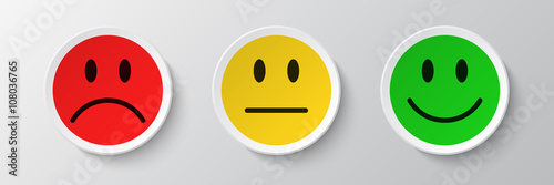 smiley icon set - feedback