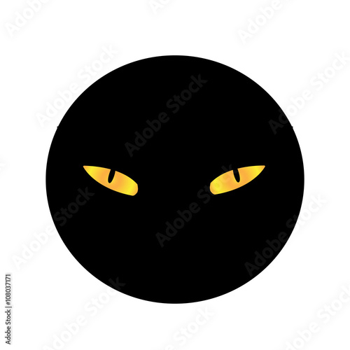 Vector illustration of cat eyes.