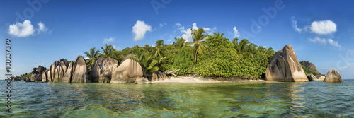 paradise on earth   anse source d argent beach on la digue island in seychelles