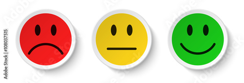 smiley icon set - feedback