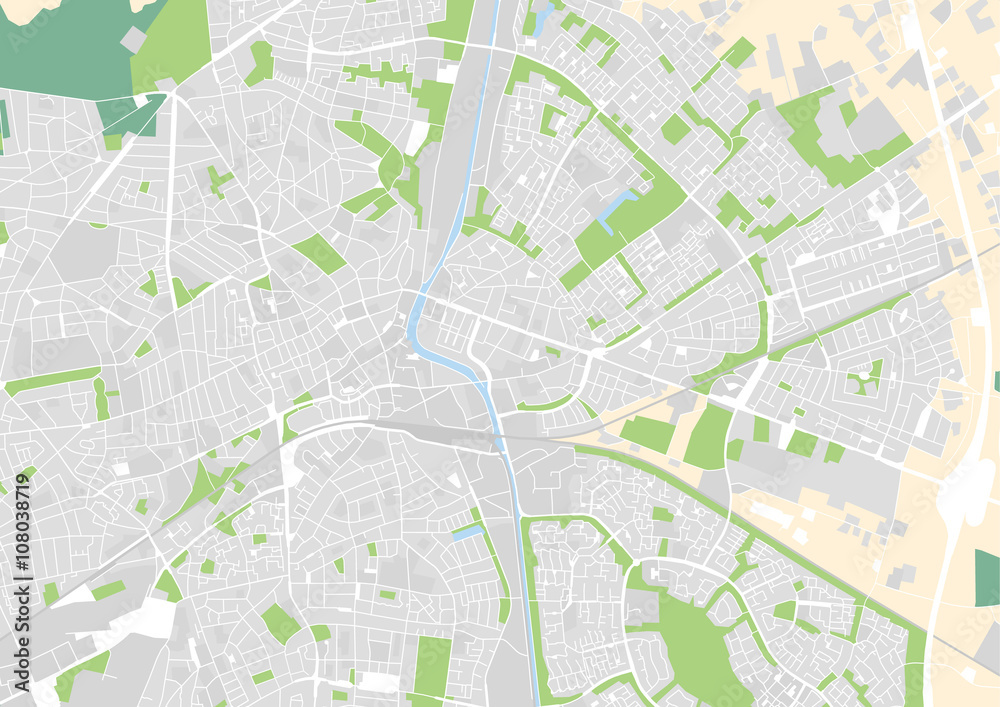 vector city map of Apeldoorn, Netherlands