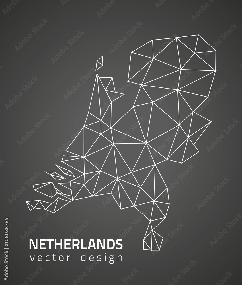 Holland Outline Vector Grey Polygonal Map Stock Vector Adobe Stock   1000 F 108038785 Rh1RD4zjZEBm2BsMLDeoa8gDb8qd9fYQ 