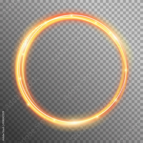 Vector fire sparkle spiral wave line with flying sparkling flash lights