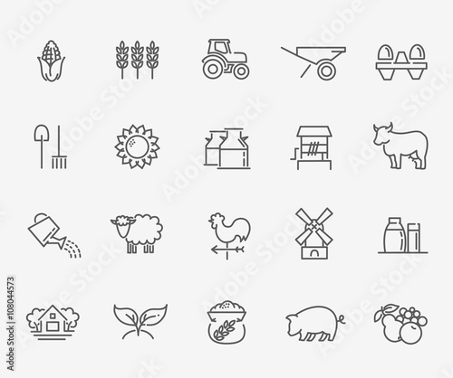 Agriculture and Farming icons