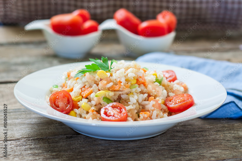 quinoa and veggies quinoa and veggies