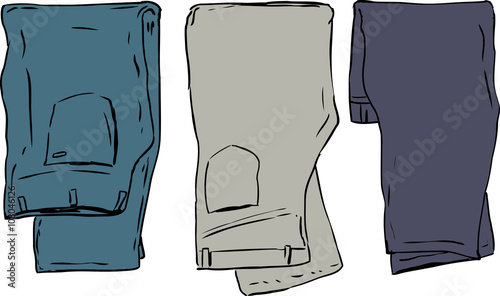 Folded Over Pants