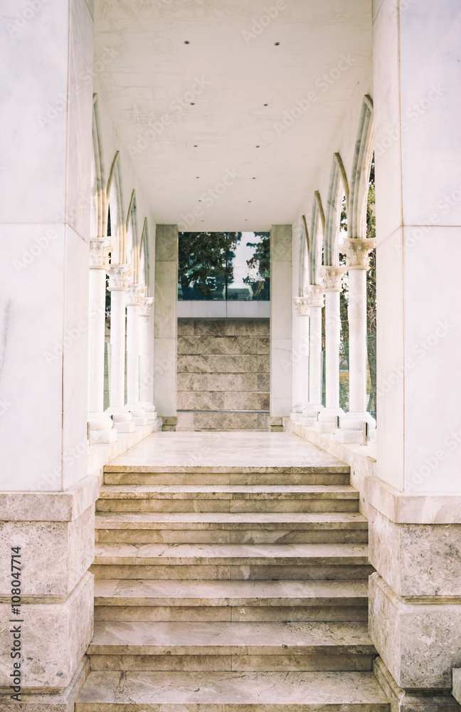 Marble stairs, main entrance