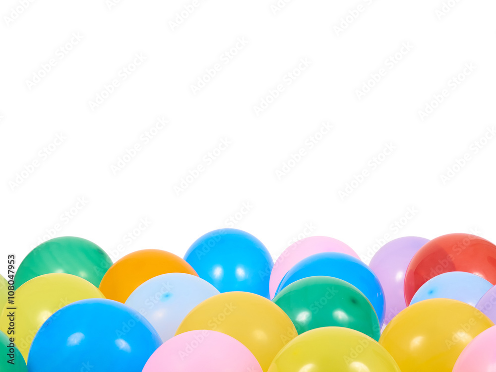 Balloons showing splendid colors closeup. Balloons showing splendid colors closeup.