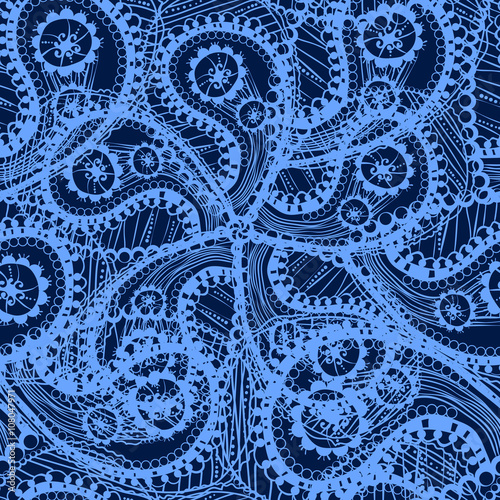 ethnic lace seamless pattern