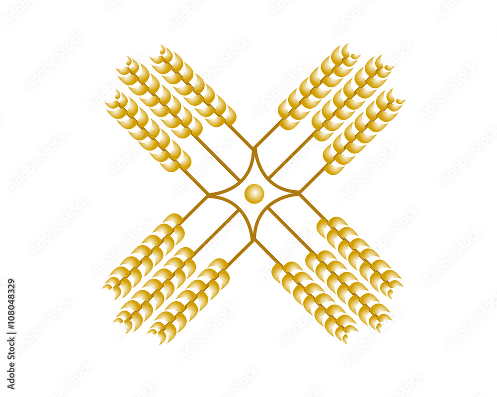 Obraz premium Wheat Star Logo 