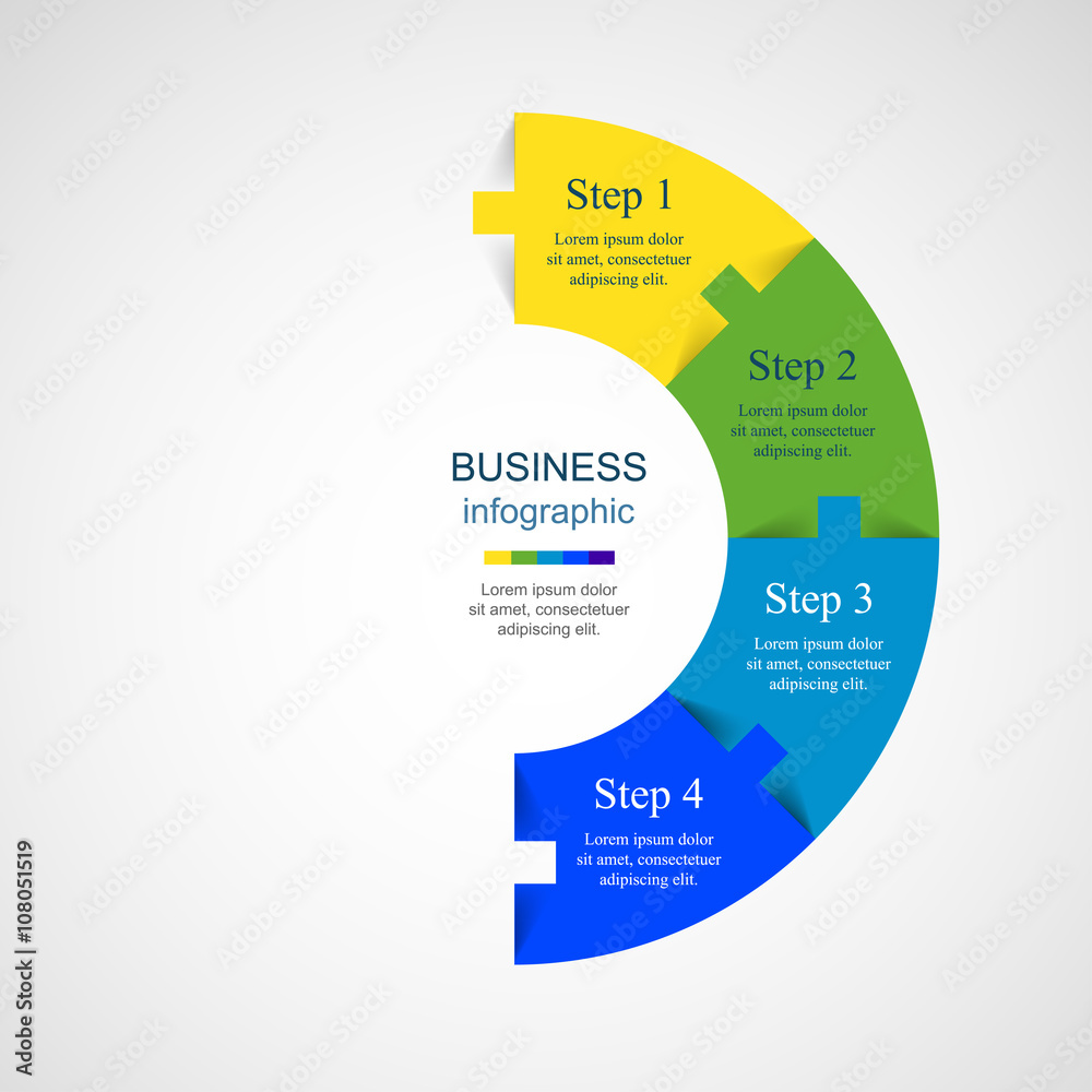 Vector infographic template Vector infographic template