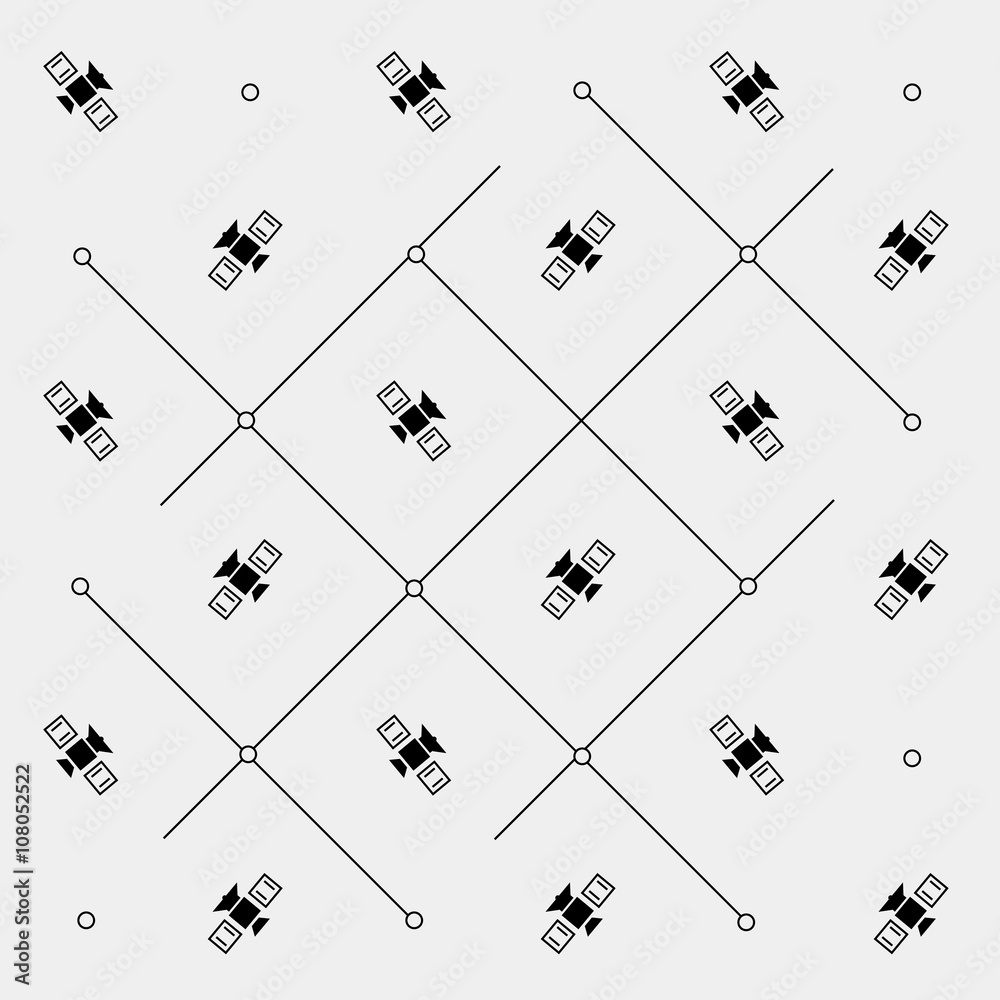 Geometric simple black and white minimal pattern, space, rocket, shuttle, spaceship Geometric simple black and white minimal pattern, space, rocket, shuttle, spaceship