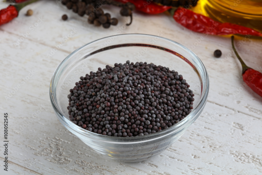 Black mustard seeds Black mustard seeds
