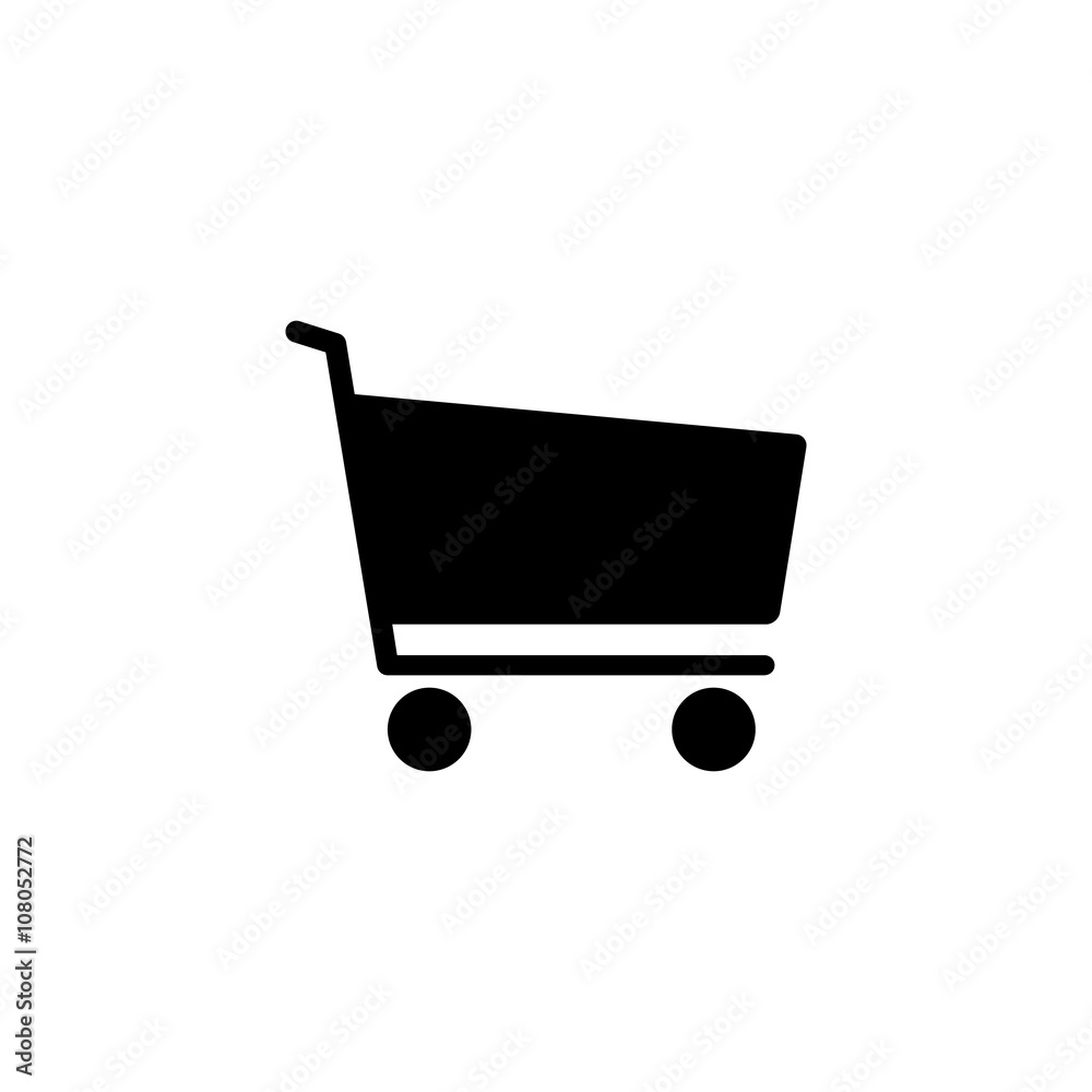 Shopping cart icon. Vector illustration Shopping cart icon. Vector illustration