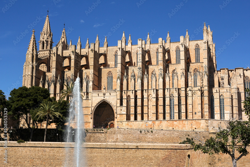 La Seu Cathedral of Palma in Palma de Mallorca, Spain