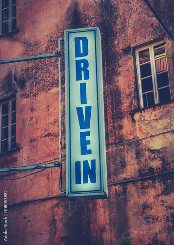 Drive-In Movie Theatre Sign