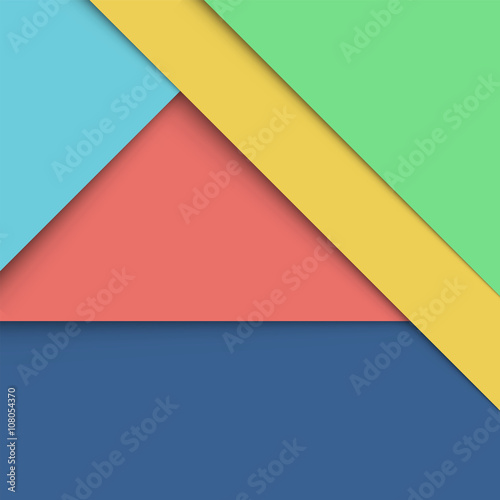 Free Download Material design background - colorful layers of cards with shadows, vector eps 10 illustration. - GFXLoad