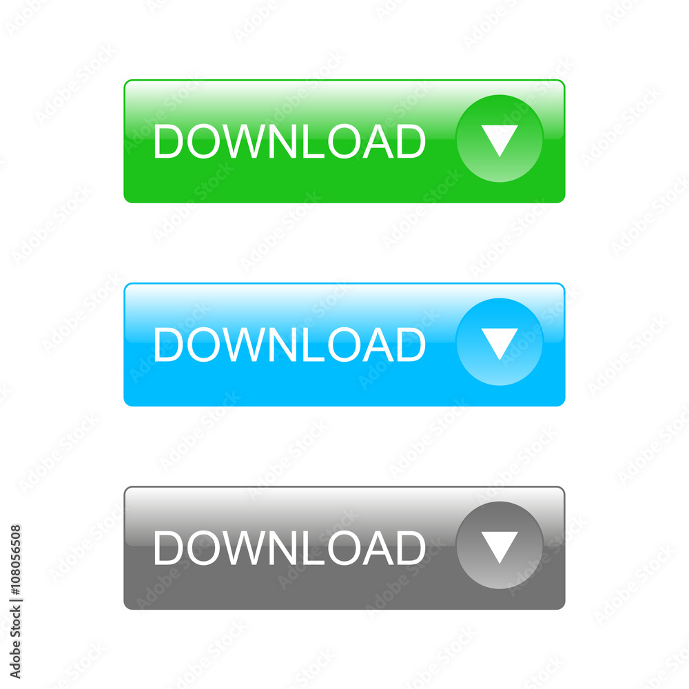 Set of download buttons Set of download buttons