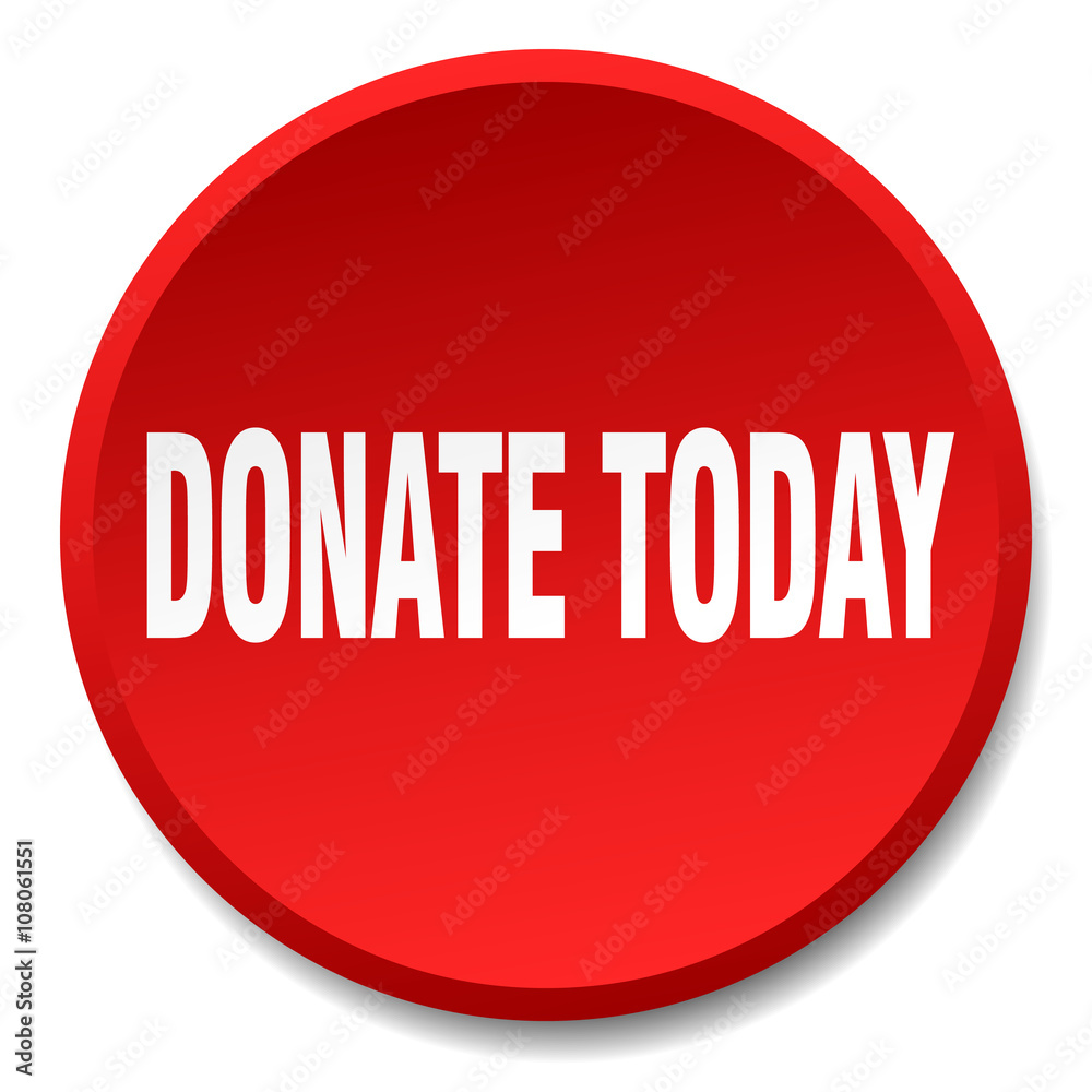 donate today red round flat isolated push button donate today red round flat isolated push button