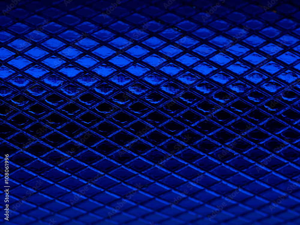 Fototapeta premium Blue notching metal texture