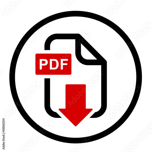 PDF file download simple icon
