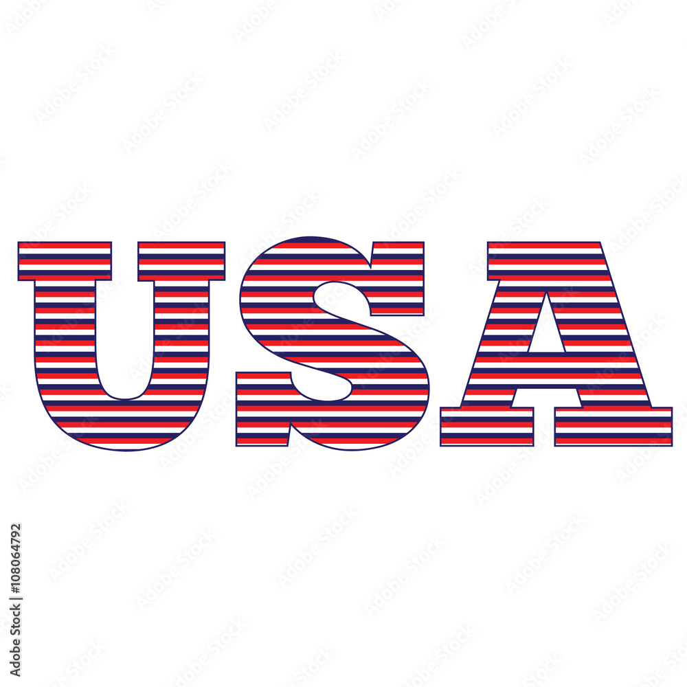 Obraz premium Striped USA