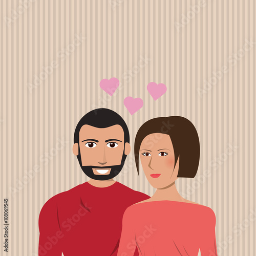 love and couple design , vector illustration