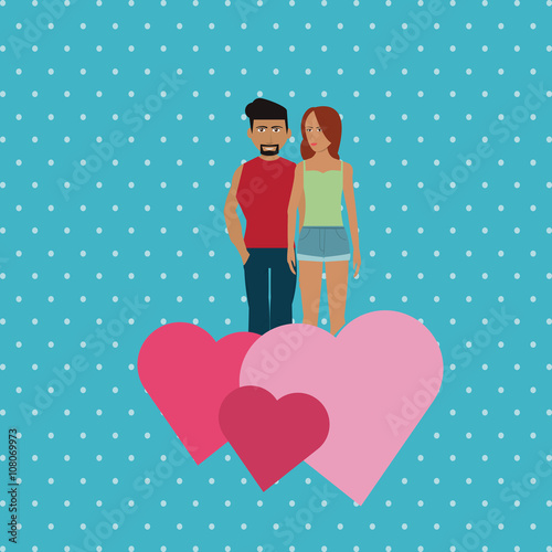 love and couple design , vector illustration