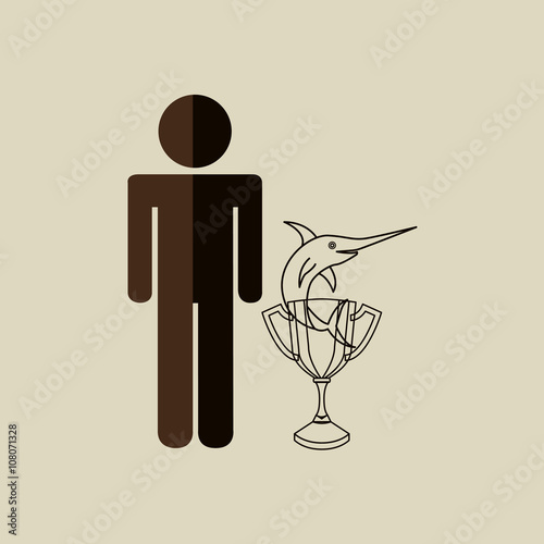 fishing icon design 