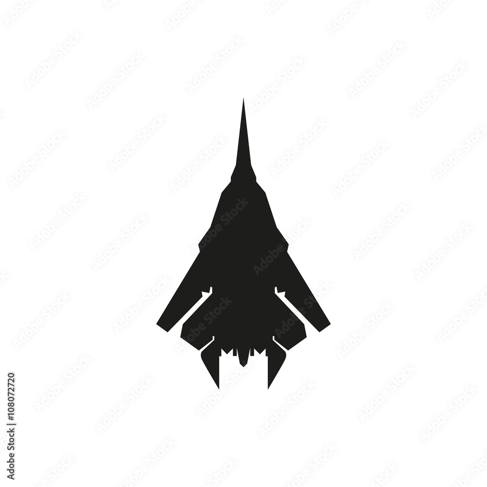 simple black Airplane icon on white background simple black Airplane icon on white background
