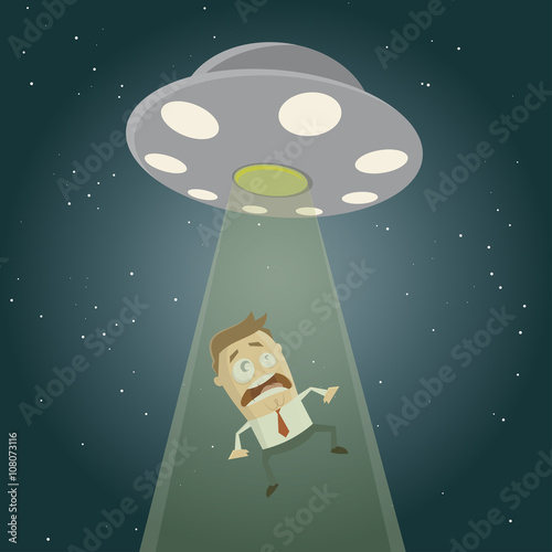 ufo abduction cartoon clipart