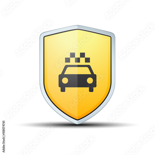 Taxi shield sign