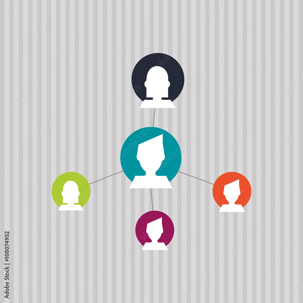 Fototapeta premium Social media graphic design, vector illustration
