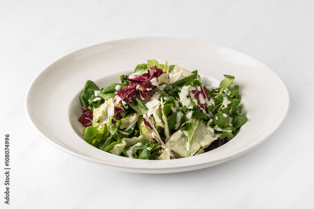 Fresh salad wtih red cabbage and yogurt Fresh salad wtih red cabbage and yogurt