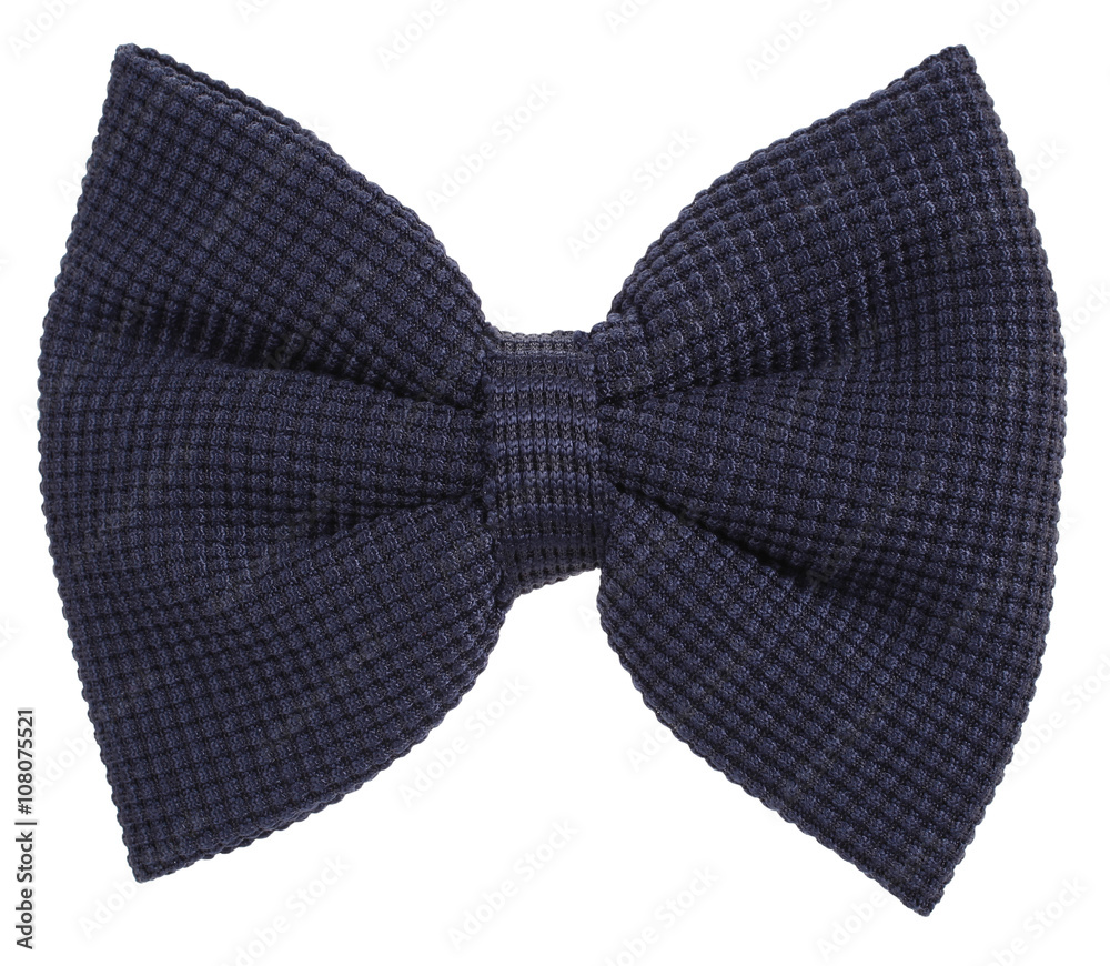 Dark blue knitted hair bow tie Dark blue knitted hair bow tie