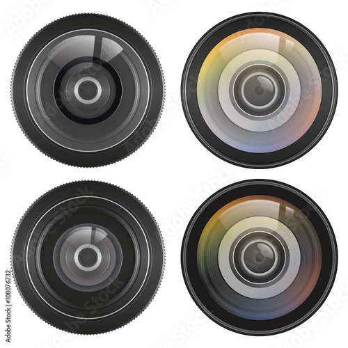 Illustration Vector Graphic Set Lens